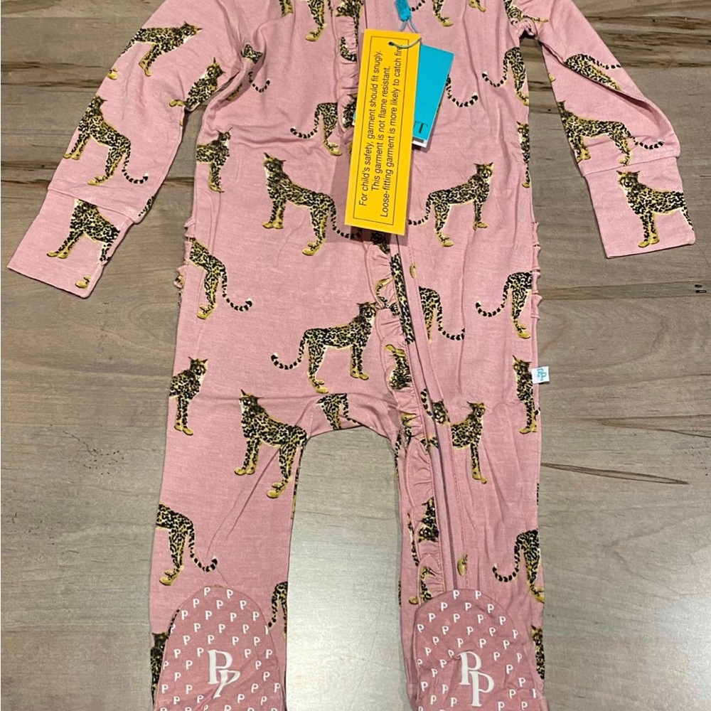 Posh Peanut 9-12 Mara Ruffled Footie